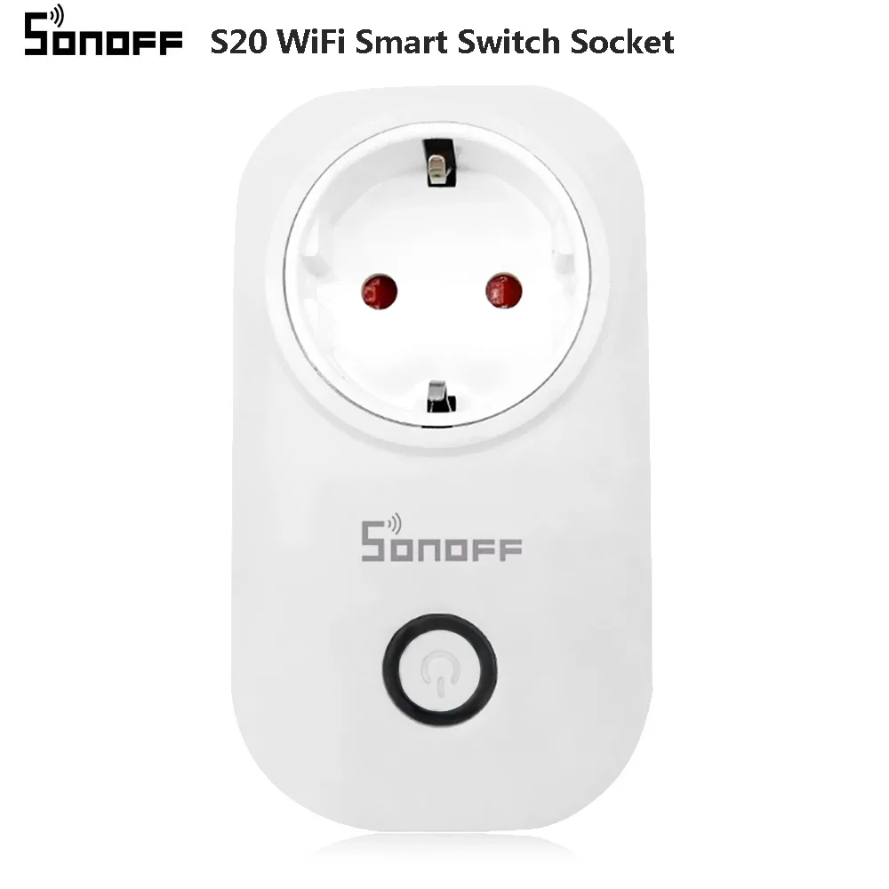 Интеллектуальный выключатель света SONOFF S20 переключатель Wi Fi розетка