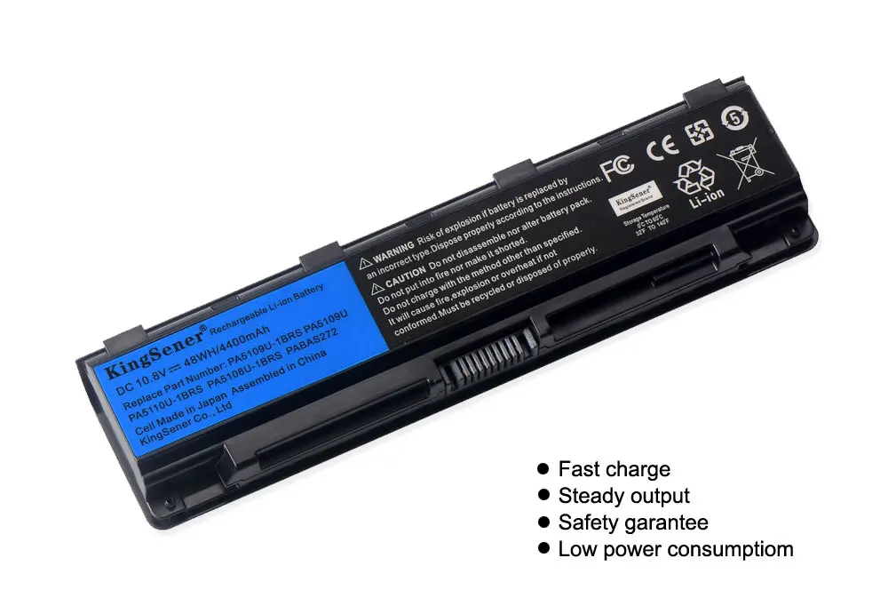 KingSener японский сотовый PA5109U PA5109U-1BRS Батарея для Toshiba C40 C45 C50 C50D C55 C55D C55DT C55T C70 C75DT PA5110U PABAS272