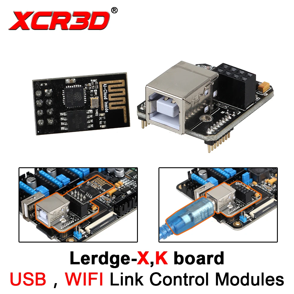Детали для 3D принтера XCR3D материнская плата Lergde X USB Компьютерный онлайн модуль Wi Fi