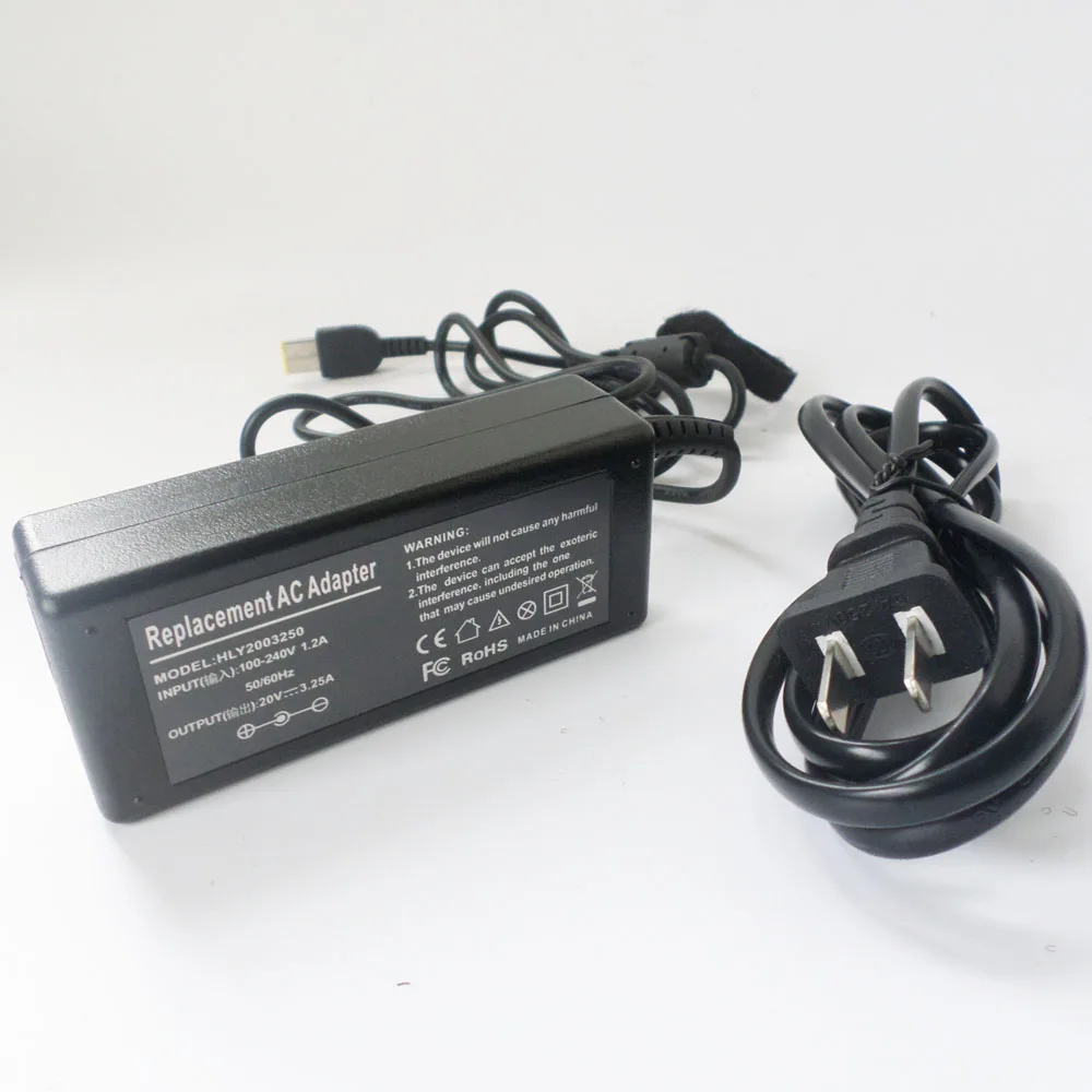 Блок питания для ноутбука Lenovo ThinkPad T431s T440 T440p T440s T450 T450s T460 T460s 20V 3.25A|Адаптеры