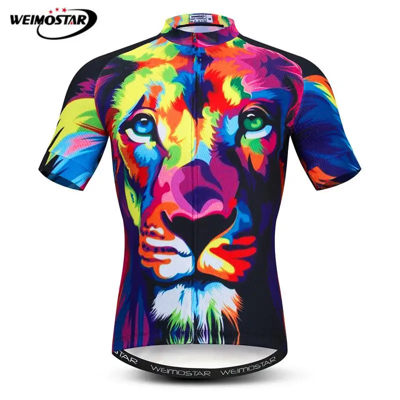 Weimostar Lion Велоспорт Джерси мужская летняя с коротким рукавом велосипедная Одежда