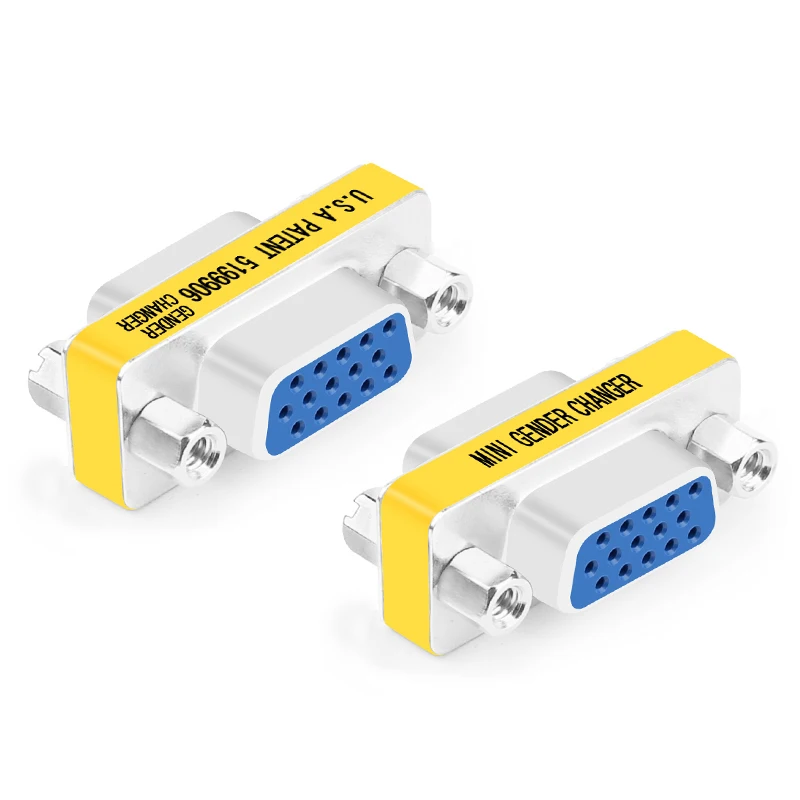 D Sub15 VGA HD15 Pin Пол смены Удлинительный кабель Мини конвертер Aux адаптер разъем