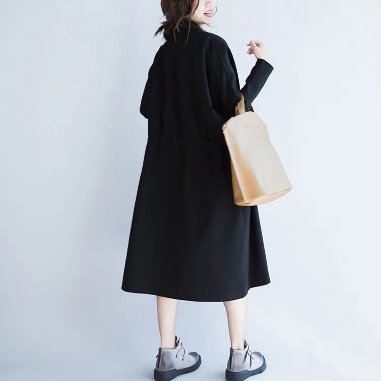 CHICEVER Spring Trench Coat For Women Loose Windbreaker Lapel Long Sleeve Button Pockets Slim Female 2019 Fashion New | Женская одежда