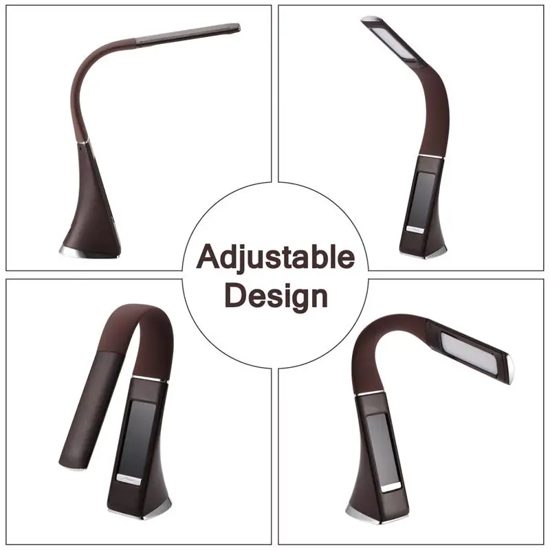 Светодиодсветодиодный сенсорная приглушаемая настольная лампа светильник для