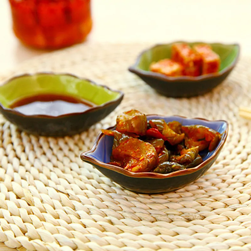 Японская посуда керамическая тарелка приправленное блюдо уксус соус для еды