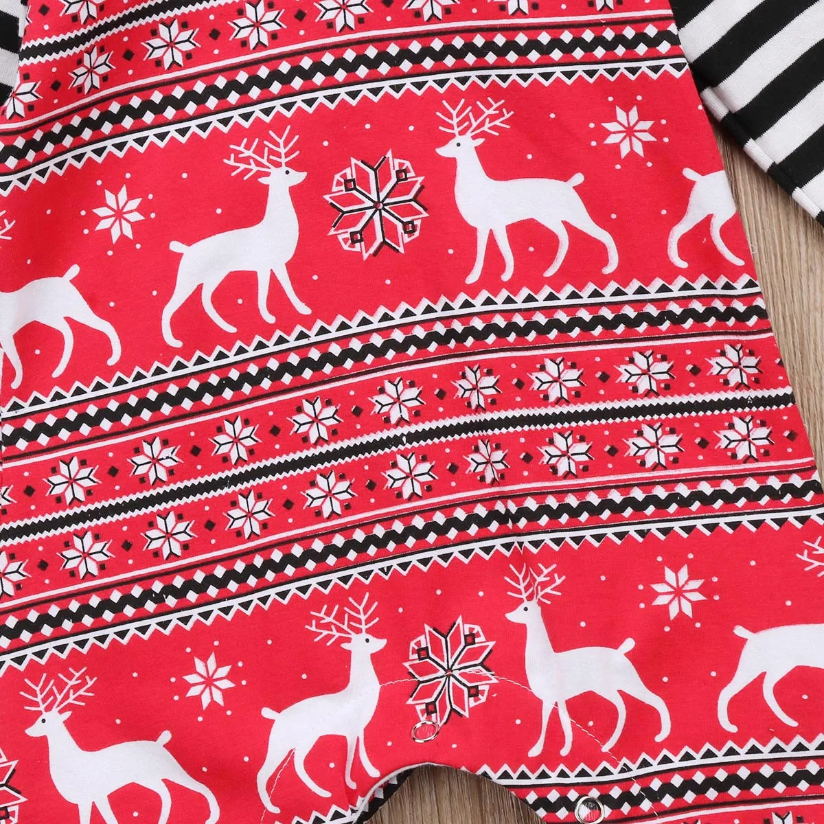 Рождественский детский От 0 до 2 лет унисекс с длинными рукавами для маленьких