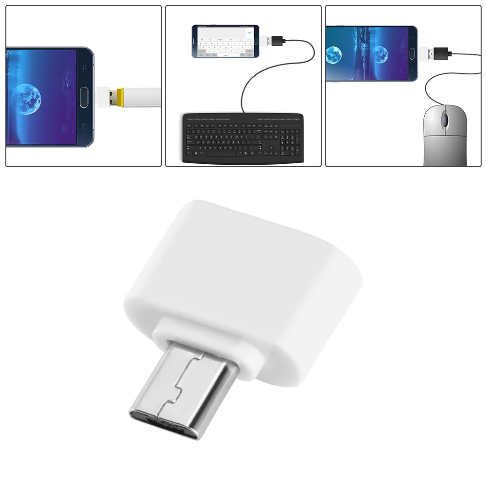 Адаптер OTG Micro USB на 2 0 и type c Female для смартфона/клавиатуры/мыши/игрового