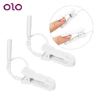 OLO 1 пара зажим для сосков Зажим для клитора приспособление с электрическим током стимуляция медицинские секс-игрушки массажер груди Секс-игрушки для женщин
