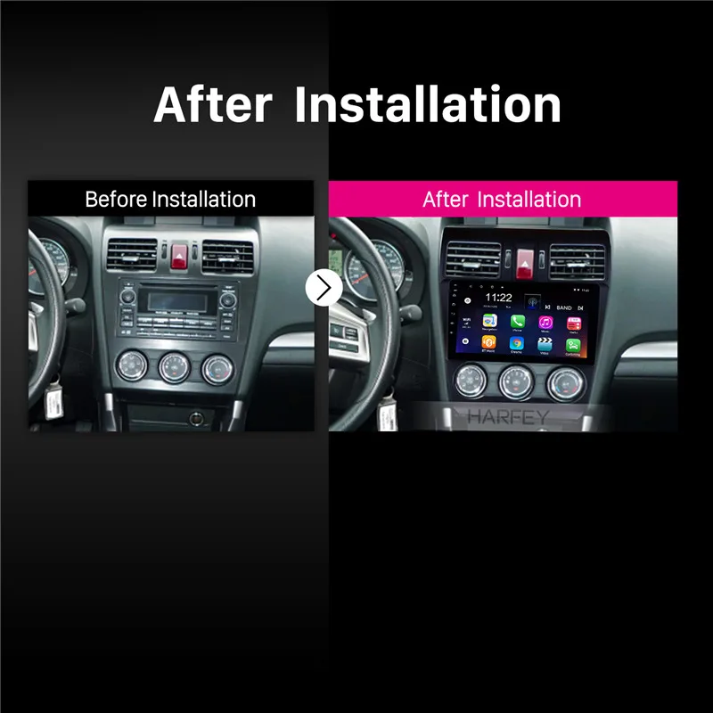Harfey Android 10 0 GPS Bluetooth навигация Радио 9 &quotдля 2013 2014 Subaru XR Forester Impreza 3G WiFi музыка TPMS DVR OBD
