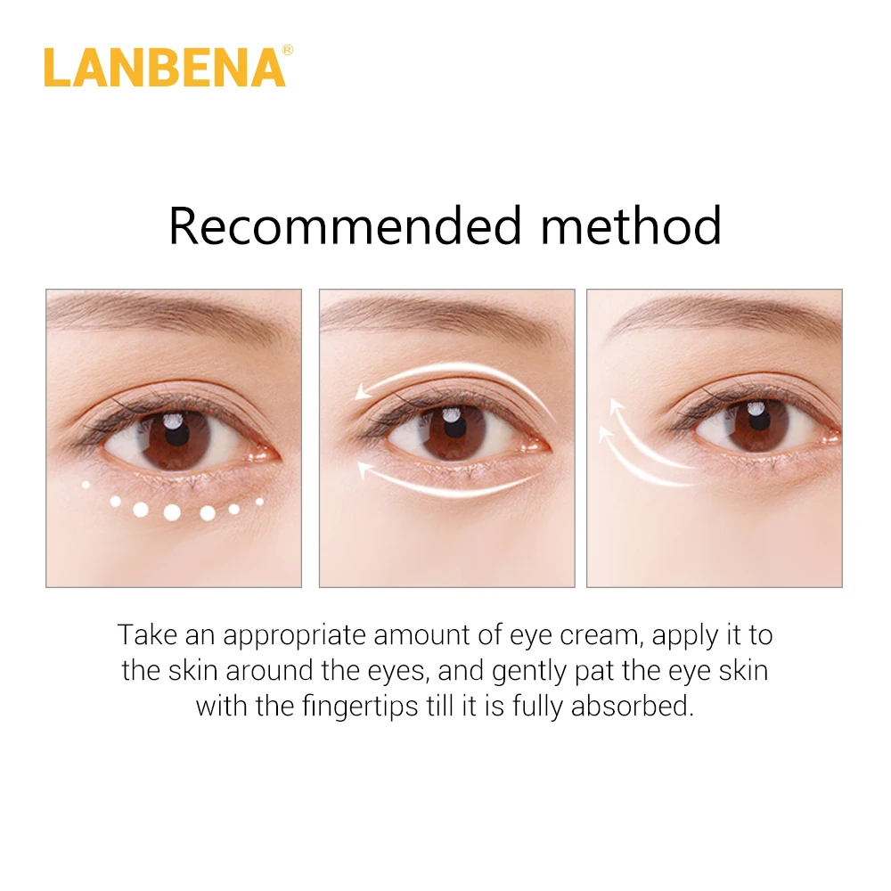 Lanbena Grape Seed Eye Cream Fading Fine Lines Dark Circle Removing Puffiness Nourishing Moisturizing Firming Anti-aging 20g |