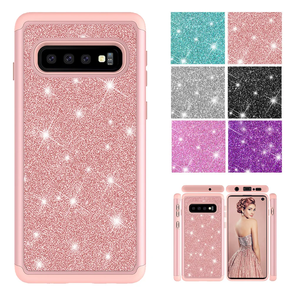 Чехол со стразами и блестками KISSCASE для Samsung S10 S9 S8 Plus S10E мягкий блестящий чехол A6 2018