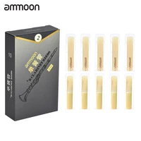 ammoon 10pcs box clarinet reeds high grade bb clarinet bamboo reeds strength 2 0 2 5 3 0 woodwind instruments accessories