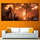 Модульная Картина на холсте для домашнего декора, 3 шт., WOW Warcraft DOTA 2, Классическая игра, картина, постер на стену для дома, оптом