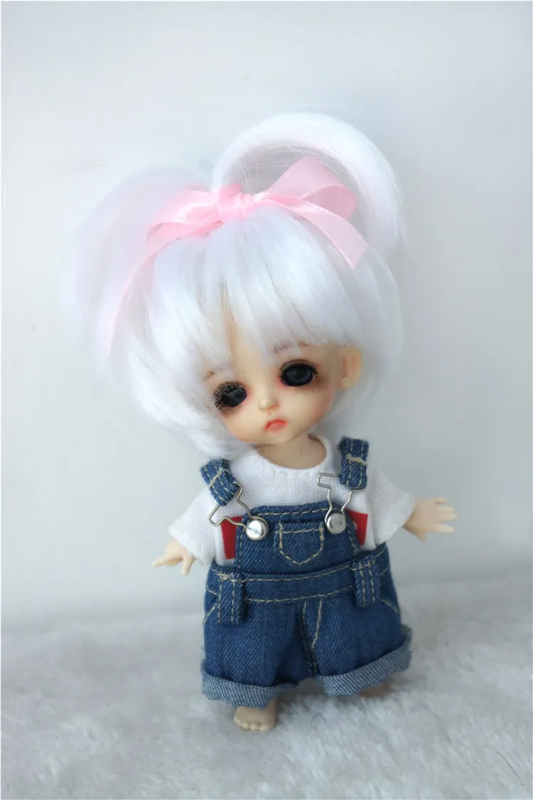 JD002 1/12 1/8 милый фонтан синтетический мохеровый BJD wigsuit для размера 3 4 дюйма 5 дюймов