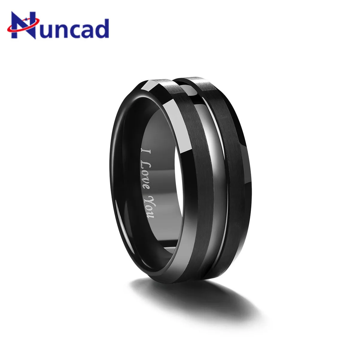 Высококачественные черные мужские кольца 100% вольфрам карбид обручальные Anillos para