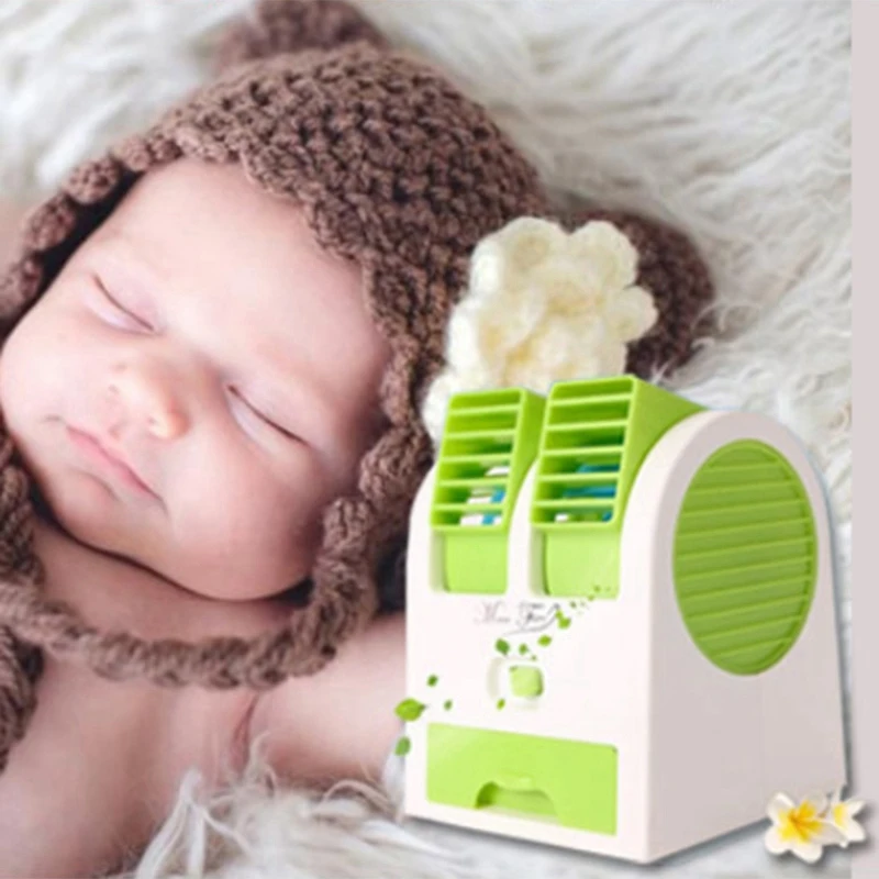 Мини Usb маленький вентилятор охлаждения портативный Настольный двойной