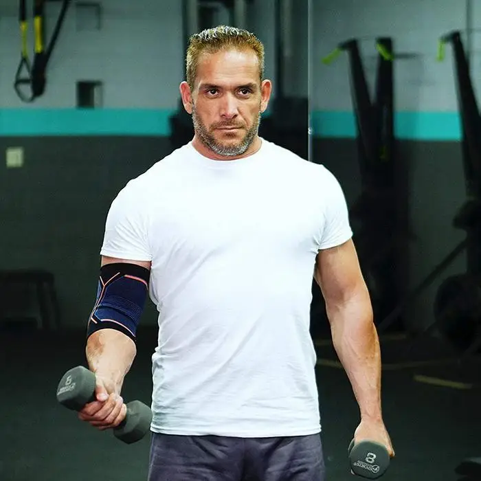 Черный Гольф фитнес оранжевый рукав теннис Tendonitis Brace унисекс поддержка локоть