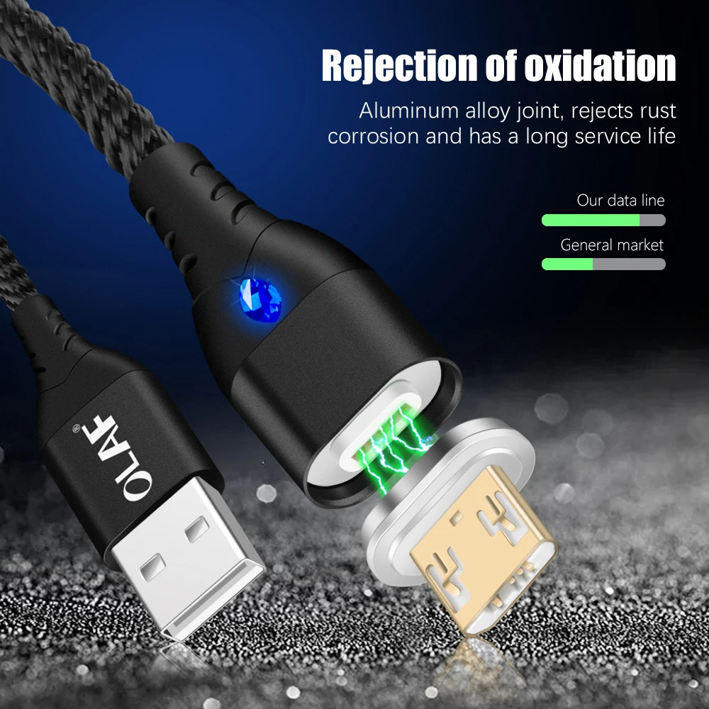 Олаф USB C Магнитный кабель быструю зарядку телефон Тип магнит переходник для