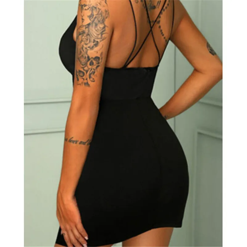 Женское сексуальное платье с v-образным вырезом новинка 2019 женское облегающее