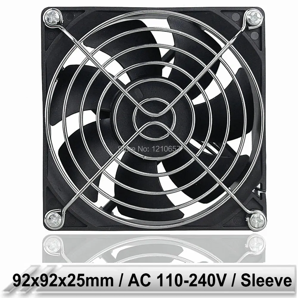 10PCS Gdstime Sleeve Bearing EC 92mm 92x92x25MM 90mm AC 110V 115V 220V 240V Brushless Axial Cooling Cooler Fan