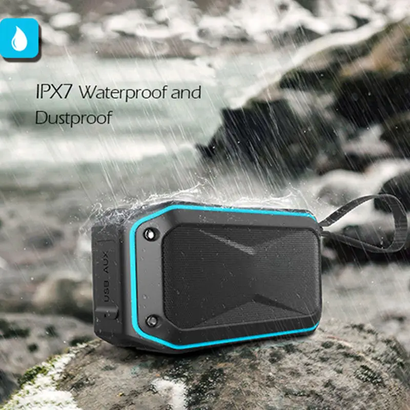 Уличные беспроводные колонки Bluetooth Сабвуфер Портативный прочный корпус Ipx7