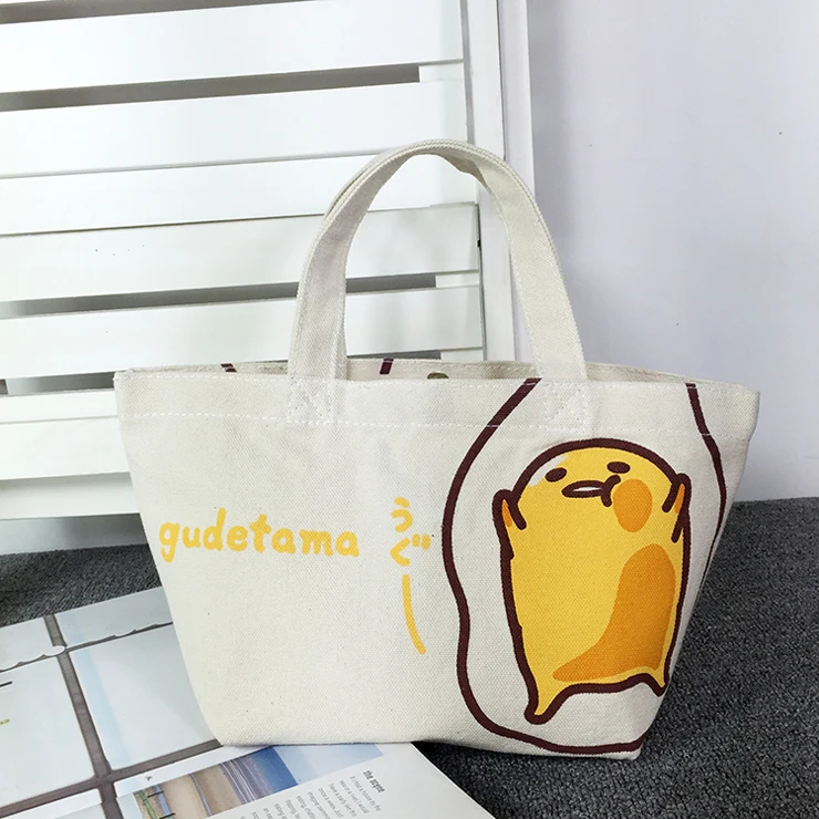 2019 Gudetama Lazy яйца яйцо Jun яичный желток брат холщовый мешок Компактная сумка для