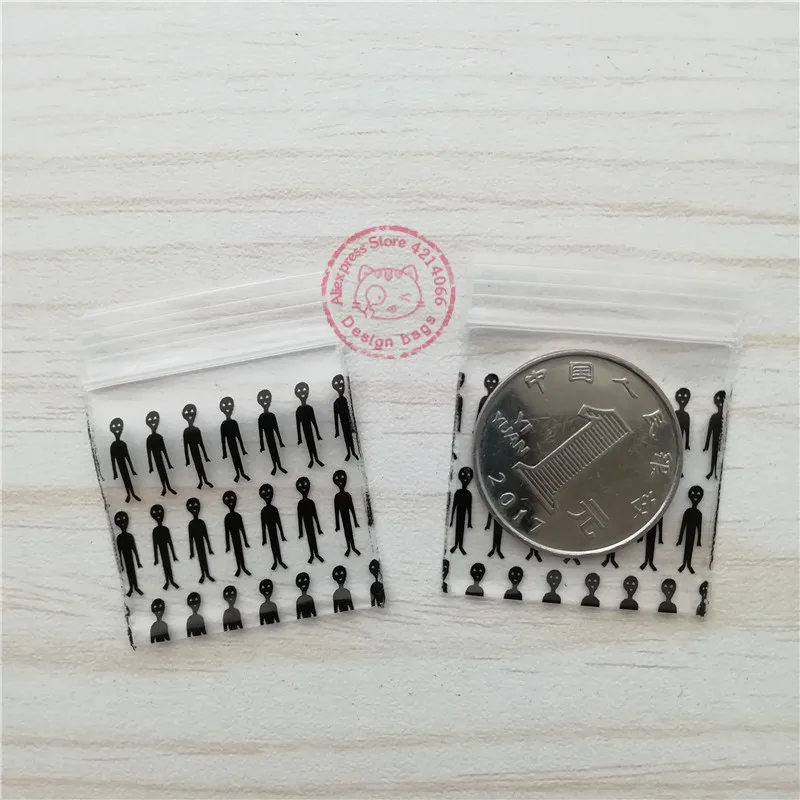100 Mini пластиковые мешочки 125125 черные мужские дизайнерские сумки с принтом 1 25X1 25