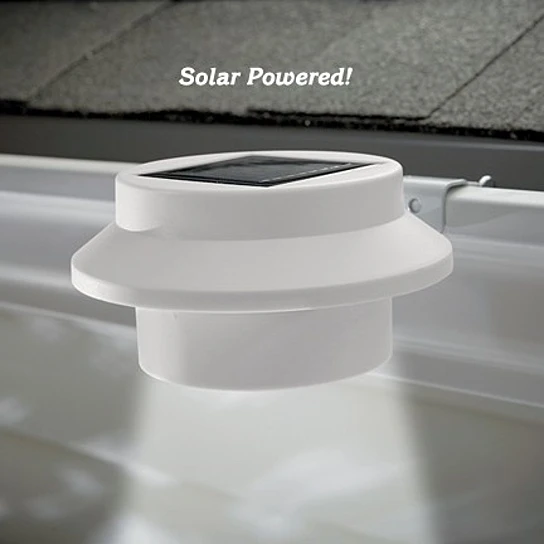 4 шт./компл.: Водостойкий светодиодный на солнечной энергии для забора водостоков