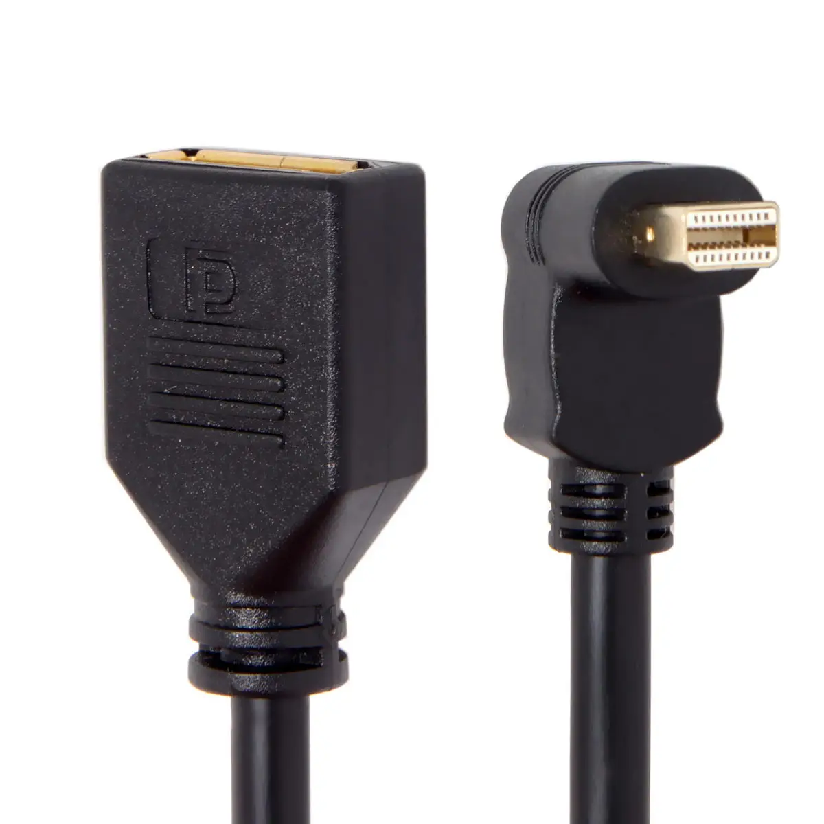 CY Mini DP DisplayPort 90 градусов до Женский кабель для дисплеев мониторов|Компьютерные