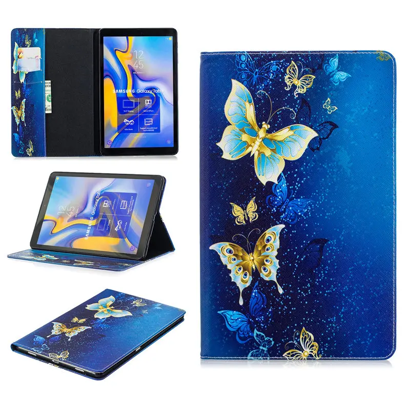 Рисунком чехол для samsung Galaxy Tab A A2 2018 10 5 дюйма T590 T595 T597 SM Крышка планшета окрашенные