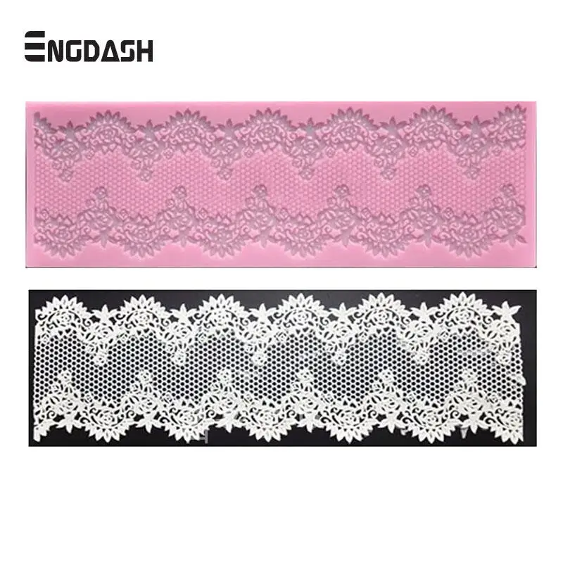 ENGDASH 1 шт. Ретро форма для цветочного кружева силиконовый сахарный кружевной