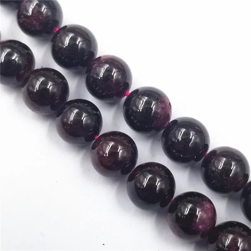 Spacer Loose Beads Jewelry Making DIY Wholesale Natural Garnet Stone For Necklace Bracelet New 4 6 8 10 12mm Round | Украшения и