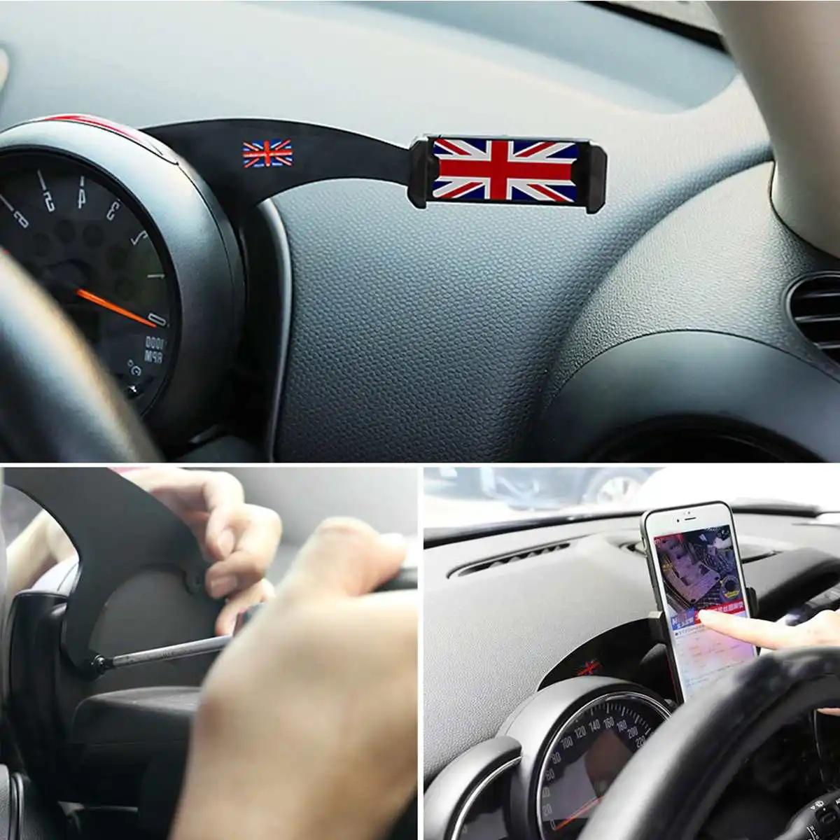 Автомобильный держатель для телефона на руль BMW Mini Cooper S R55 R56 R60 R61 F54 F55 F56 F60