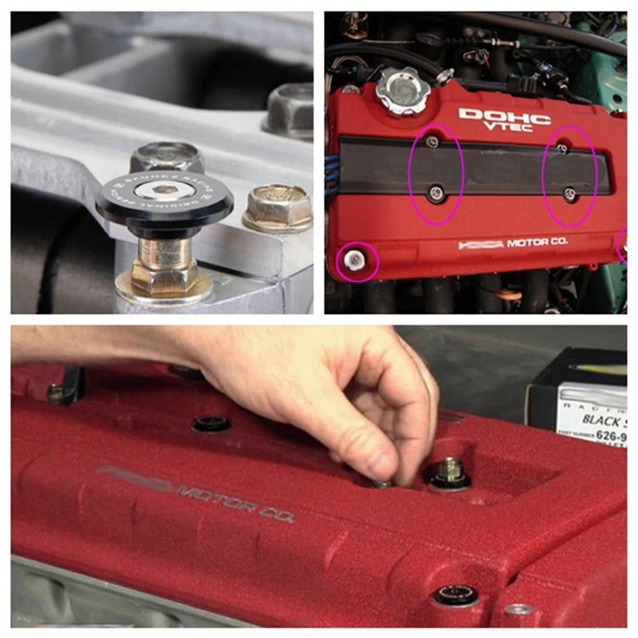 1 комплект низкопрофильных омывателей для клапанов двигателя черный Honda Acura B16 B17