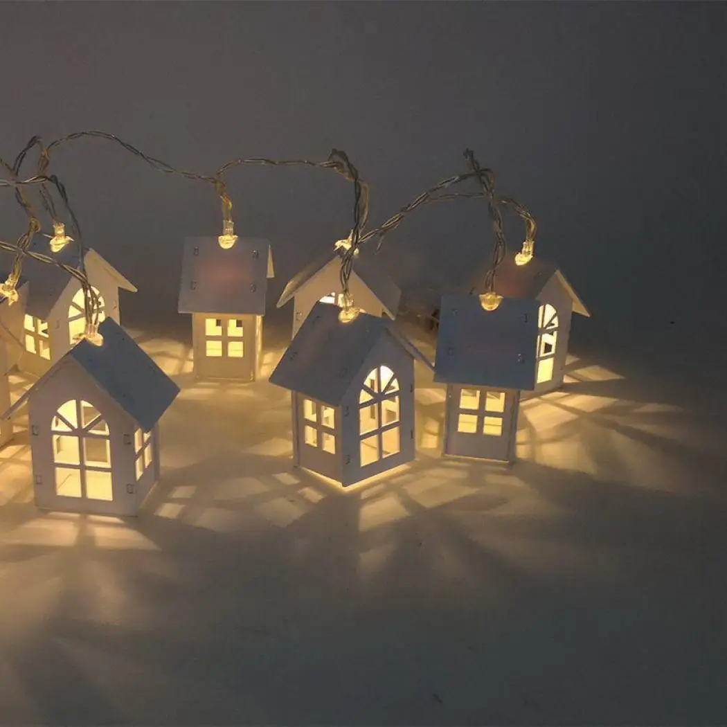 House Shape Party Christmas Decoration LED DC 3V 20W Strip Fairy Light 10 Pcs Home Outdoor etc Lamp | Освещение