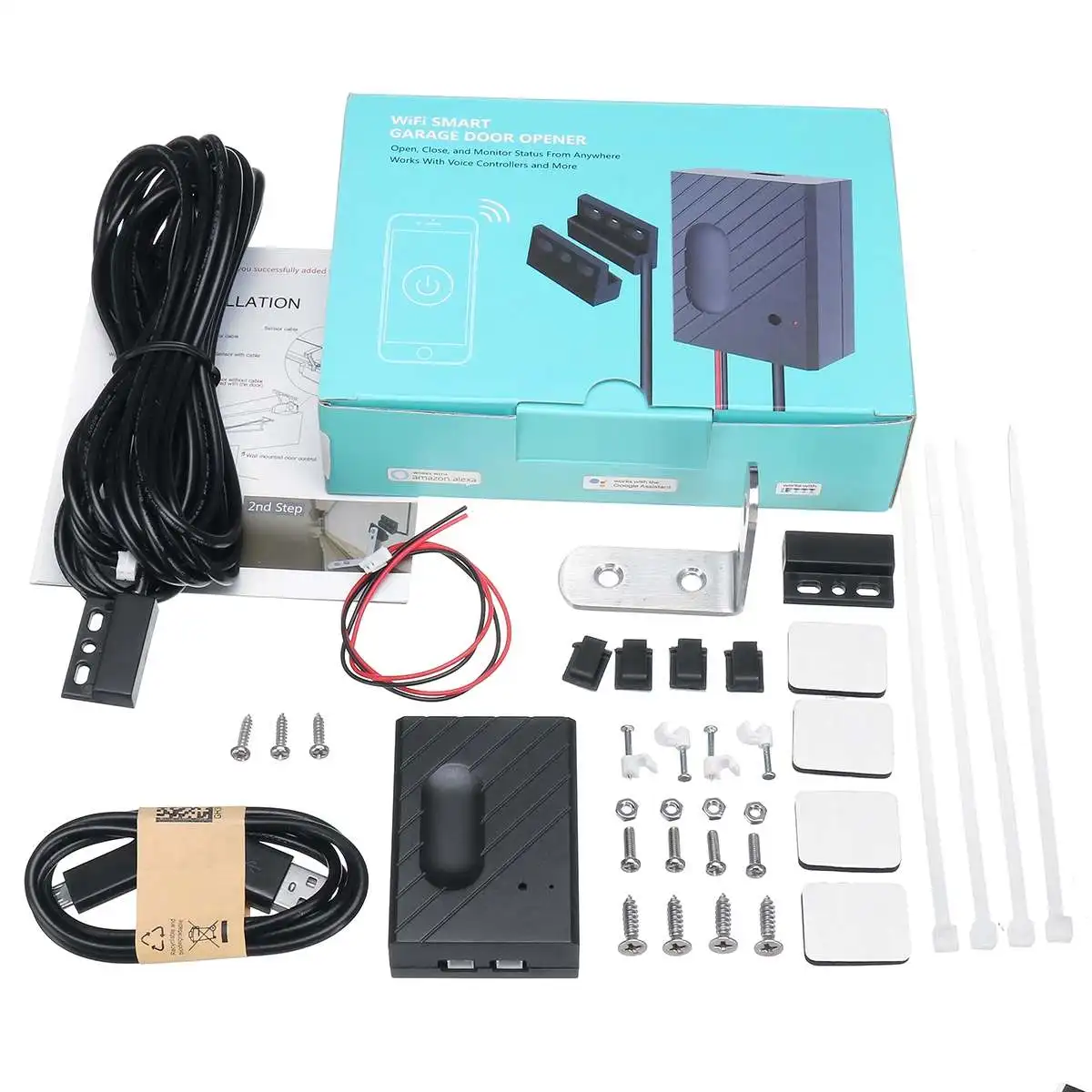 

NEW Ewelink WiFi Switch Garage Door Controller for Car Garage Door Opener APP Remote Control Timing Voice Control Alexa Google