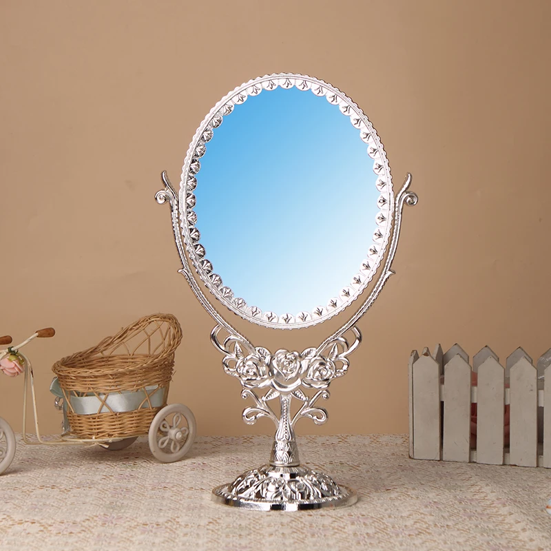 

Kalina's high-end retro European double-sided turntable table mirror lovely desktop Princess Makeup Mirror dressing mirror