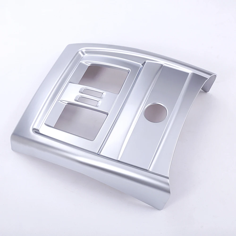 

Для BMW 3 серии F30 GT F34 320 автомобильный Стайлинг 2016-2017 ABS Матовый хром задний подлокотник коробка Кондиционер Выход рамка накладка