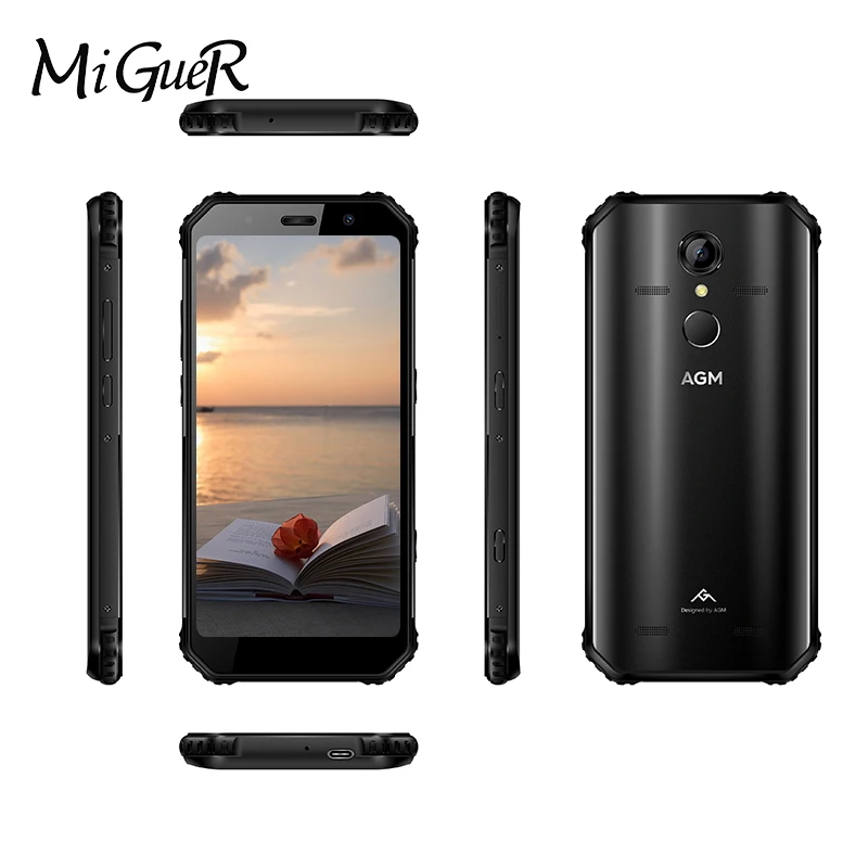 AGM A9 IP68 Водонепроницаемый Android 8 1 18:9 5 99 "HD 3 ГБ ОЗУ 32 Гб ПЗУ Qualcomm SDM450 Восьмиядерный