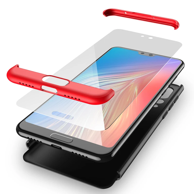 Чехол для Huawei P20 с полной защитой на 360 градусов задняя крышка противоударный