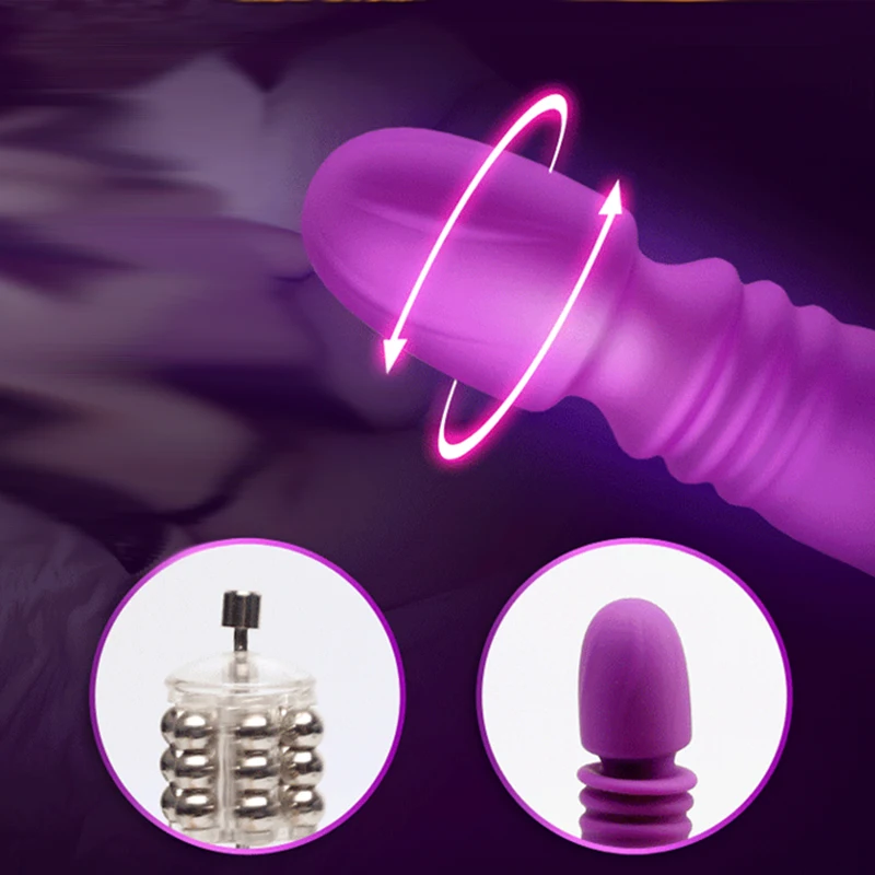 Telescopic Heating Dildo Vibrator For Woman Clitoral Stimulator Massager Vibrators Erotic Sex Toys for Women Female Masturbator | Красота и