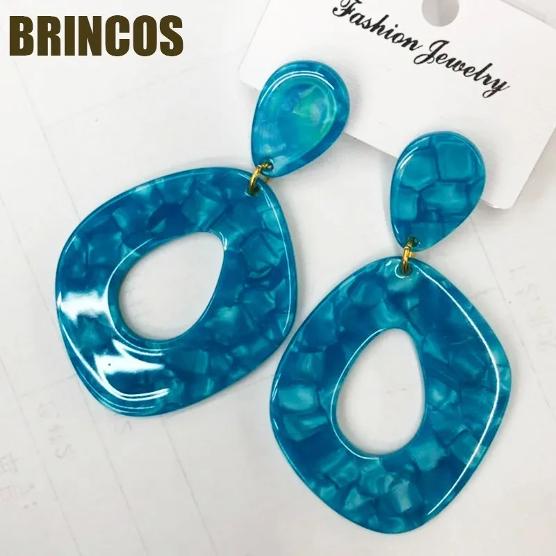 Акриловые серьги boho индийские ювелирные изделия большие массивные богемные