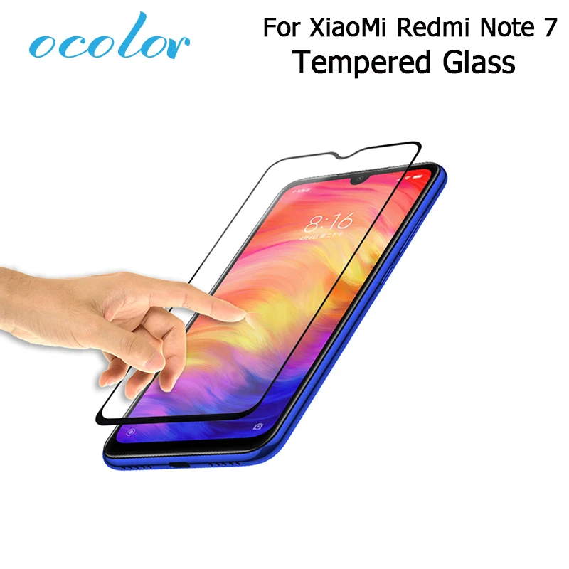 Ocolor для Xiaomi Redmi Note 7 стальная закаленная стеклянная пленка защитная сменная
