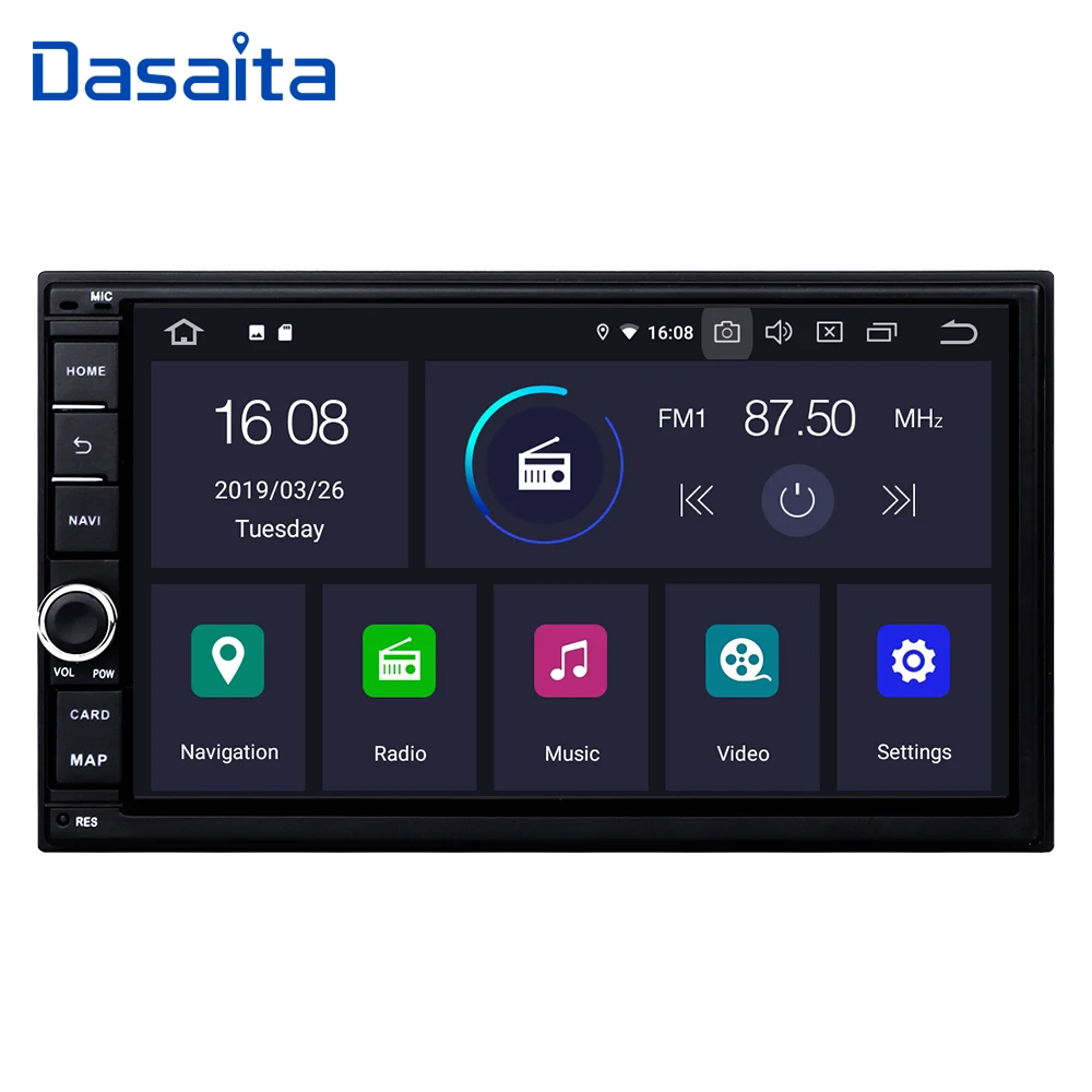 Dasaita Android 9 0 1080P 2 Din Автомобильный мультимедийный плеер gps навигатор для Nissan
