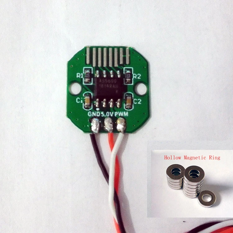 As5600 Магнитный энкодер Pwm/i2c Порты и разъёмы высокой точности 12 бит кодировщик W