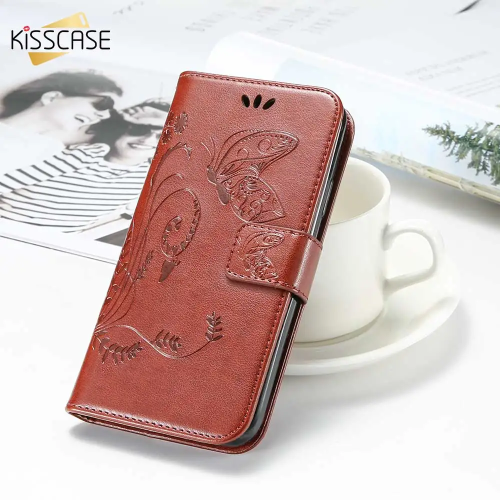 Kisscase флип чехлы Кошелек кожаный чехол для huawei P Smart Honor 6A 6C Pro 7X8X9 V9 играть P8 lite 2017 P10