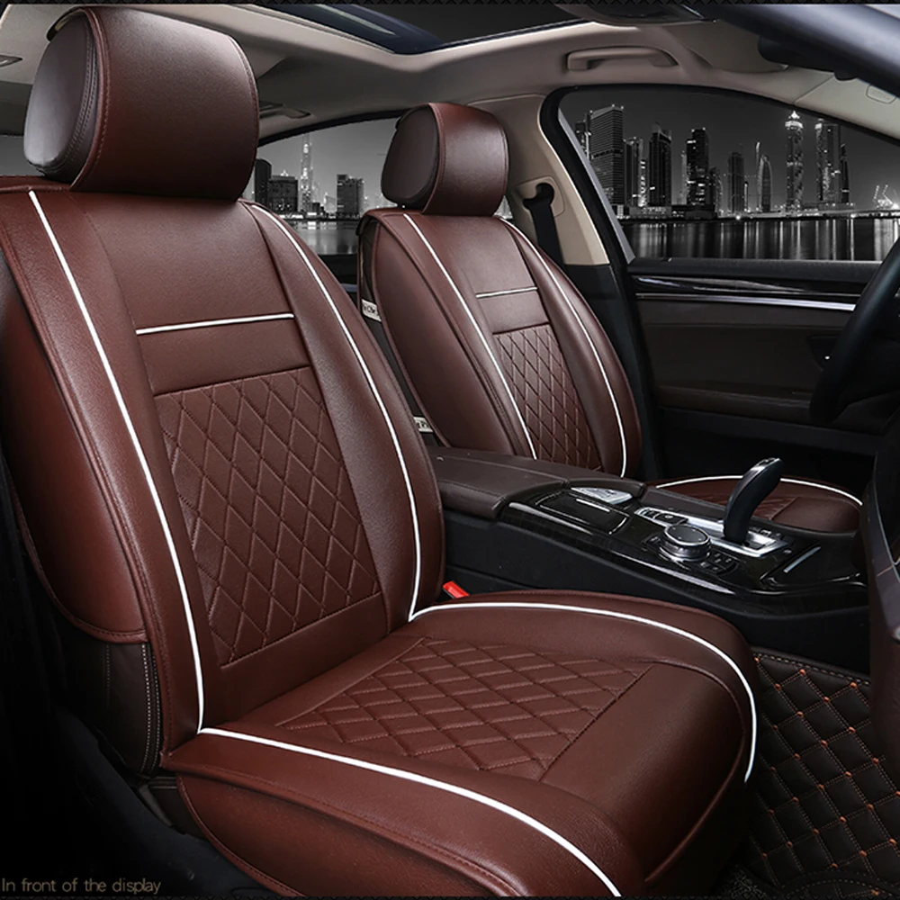

1pcs All Car Fashion Luxury PU Leather Support Pad Universal Car Seat Cushion Car Accessories Car Styling 2019