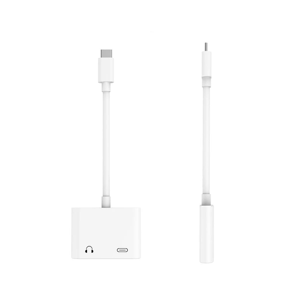 2 в 1 Usb type-C адаптер на 3 5 мм разъем для наушников + зарядка поддерживает аудио и