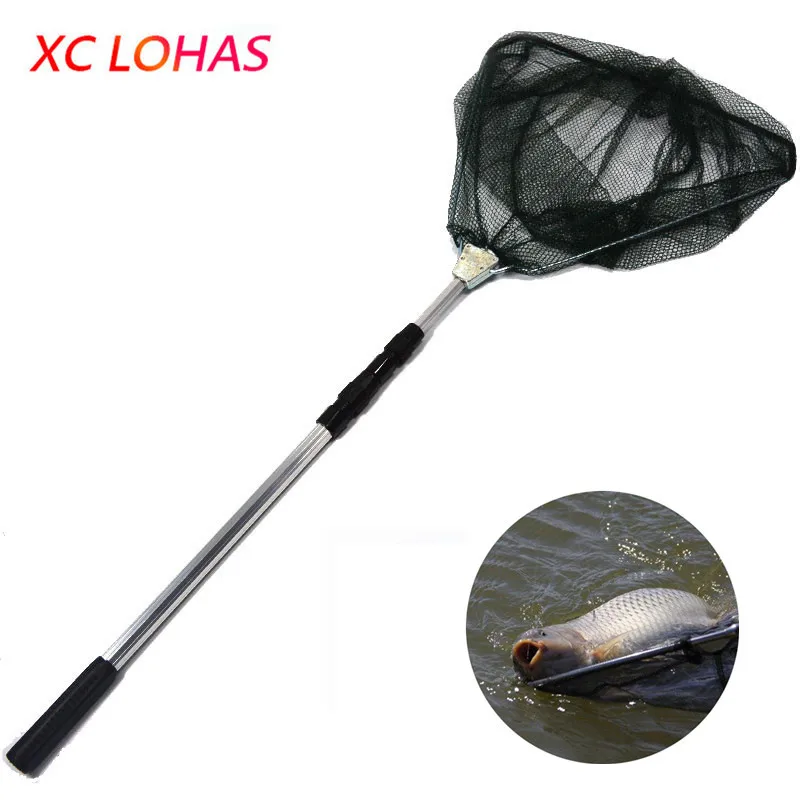 Портативная треугольная Складная рыболовная сеть Brail посадочная 3 секции