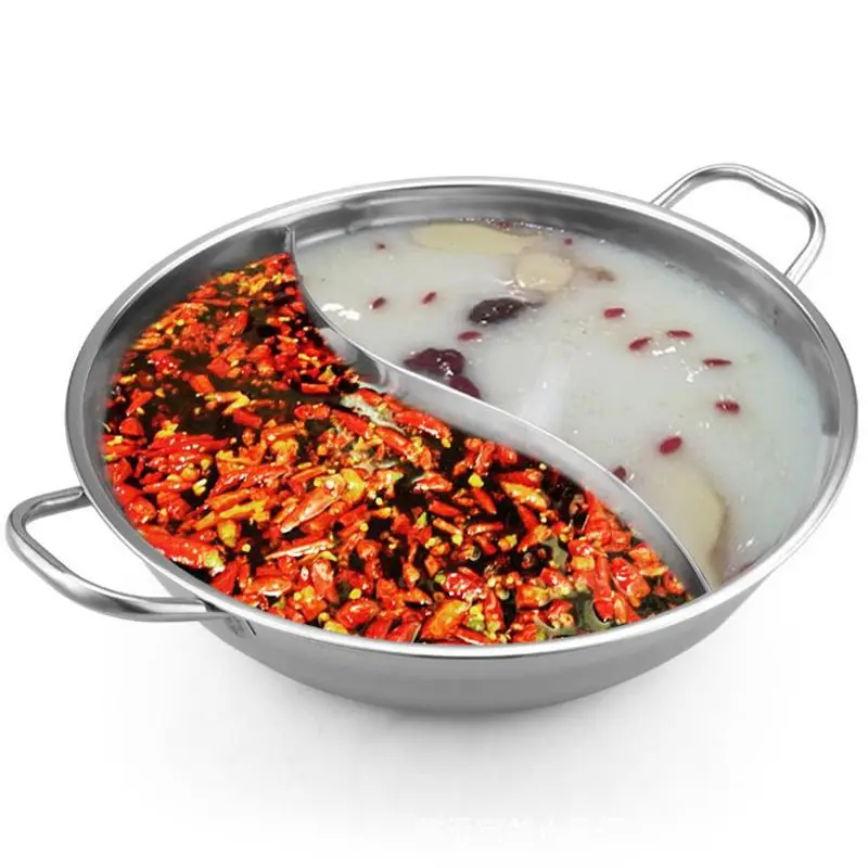 Горячая кастрюля из нержавеющей стали кухонная для супа приготовления